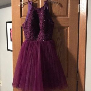 Plum formal dress